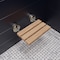 Alfi Brand ALFI brand ABS16R 16" Folding Teak Wood Shower Seat Bench ABS16R-BN - alternate 9
